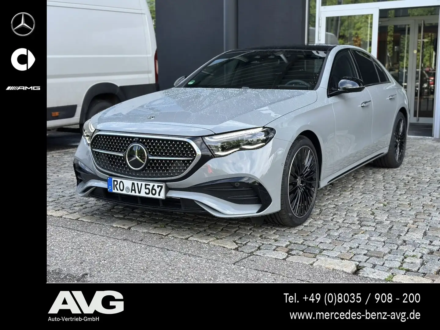 Mercedes-Benz E 220 E 220 d Edition AMG Pano DIGITAL Memory RF 360° Gris - 1