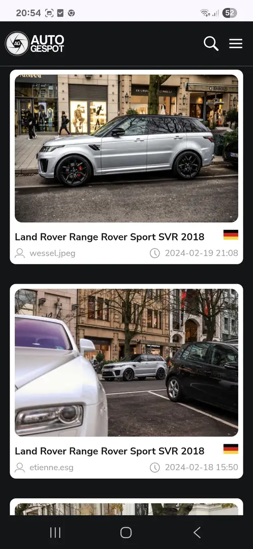 Land Rover Range Rover Sport Range Rover Sport 5.0 V8 P575 SC SVR Argent - 2