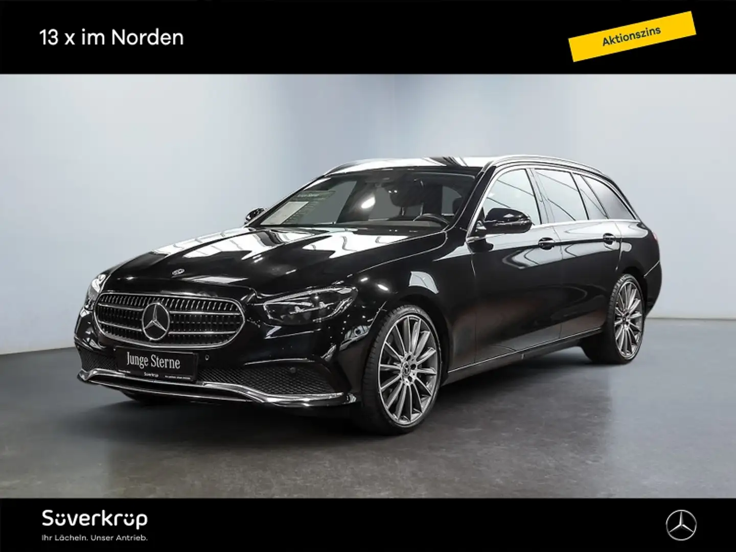 Mercedes-Benz E 400 T d 4M Avantgarde AHK Kamera LED DAB SHZ Noir - 1