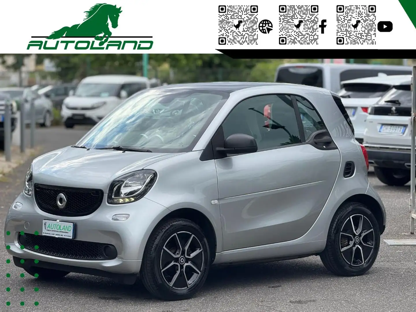 smart forTwo 1.0 twinamic Youngster Interni pelle sedili risc Argento - 1