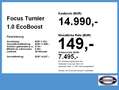 Ford Focus Turnier 1.0 EcoBoost C&C LED Navi SHZ RFK Bleu - thumbnail 3
