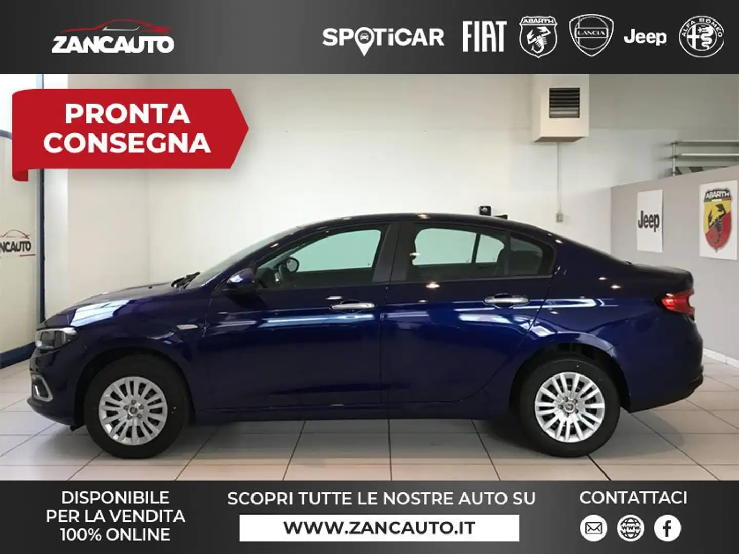Fiat Tipo 1.6 Mjt S&S 4 porte KM0  - PREZZO REALE plava - 1