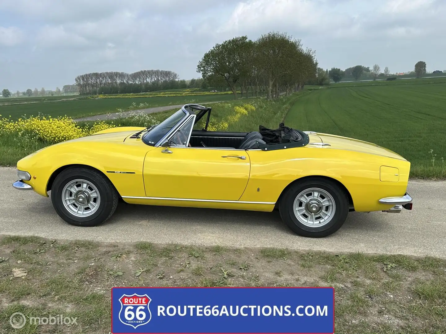 Fiat Dino Spider 2000 Cabriolet 1967 | Route 66 auctions Jaune - 2