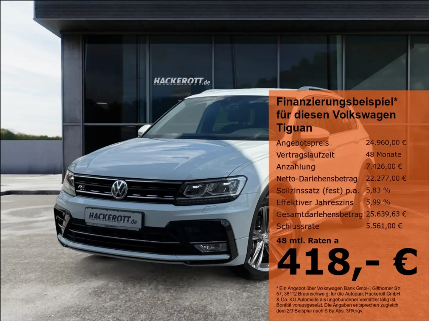 Volkswagen Tiguan Highline R-Line 4Motion TSI 2.0 LED Navi Standheiz Blanc - 1