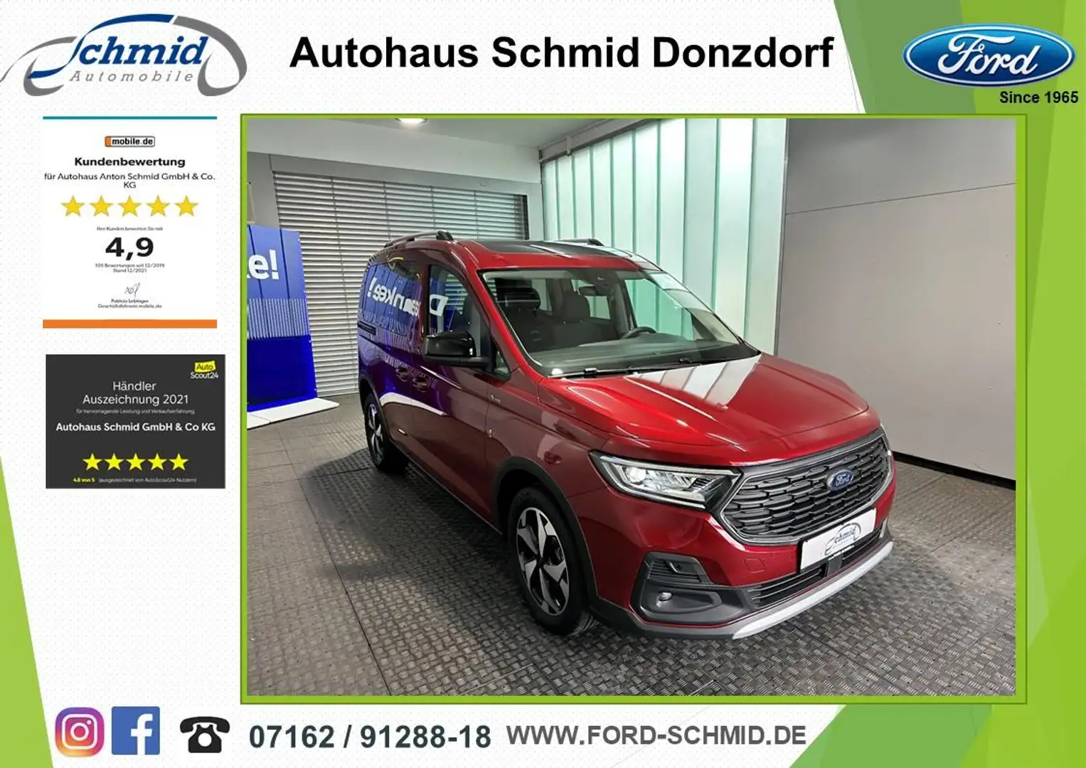 Ford Tourneo Connect Active L1+AUTOMATIK+LED+WINTER Red - 2