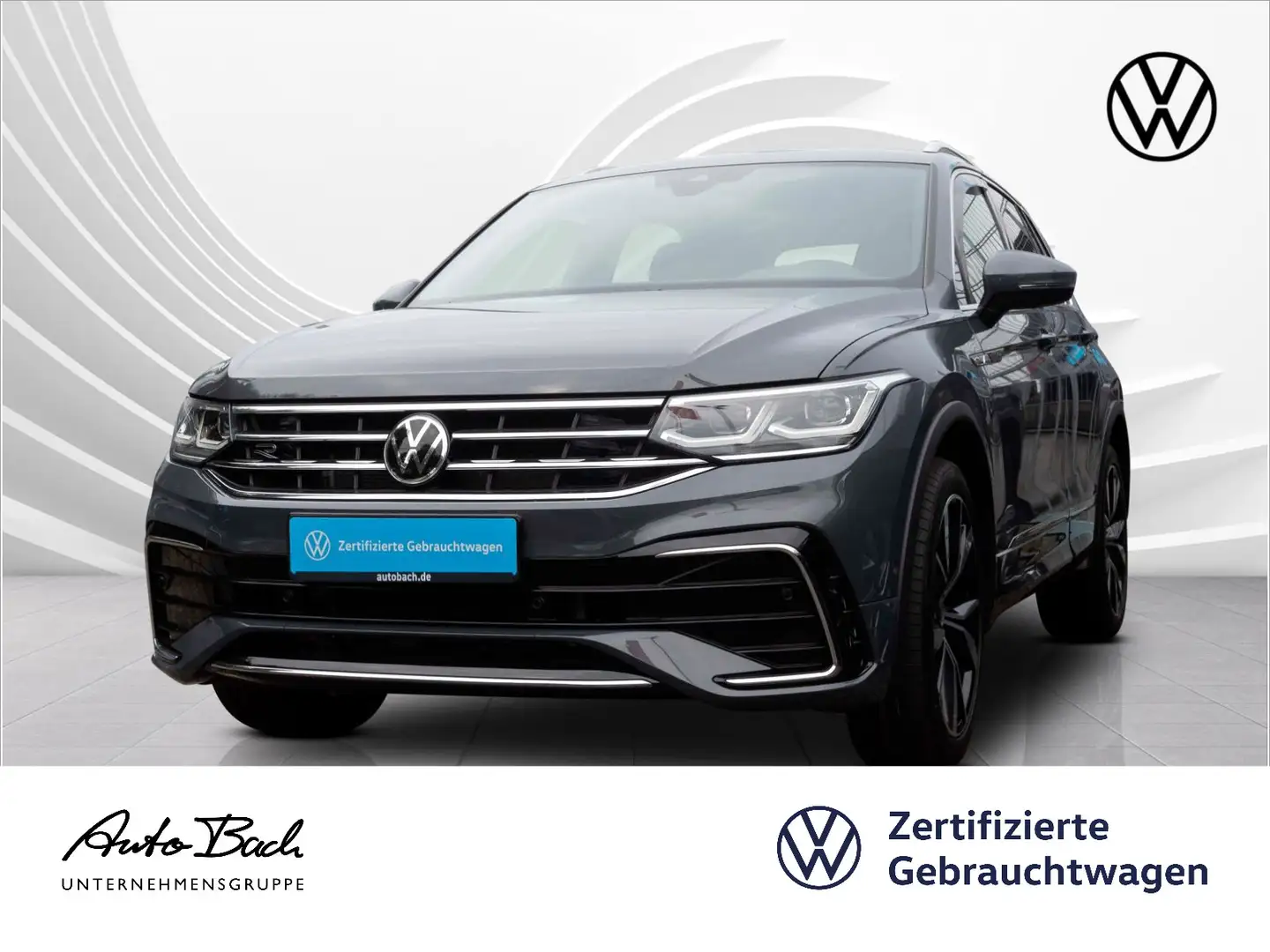 Volkswagen Tiguan 2.0 TDI DSG R-Line 4MOTION, Navi, LED-Mat Grijs - 1