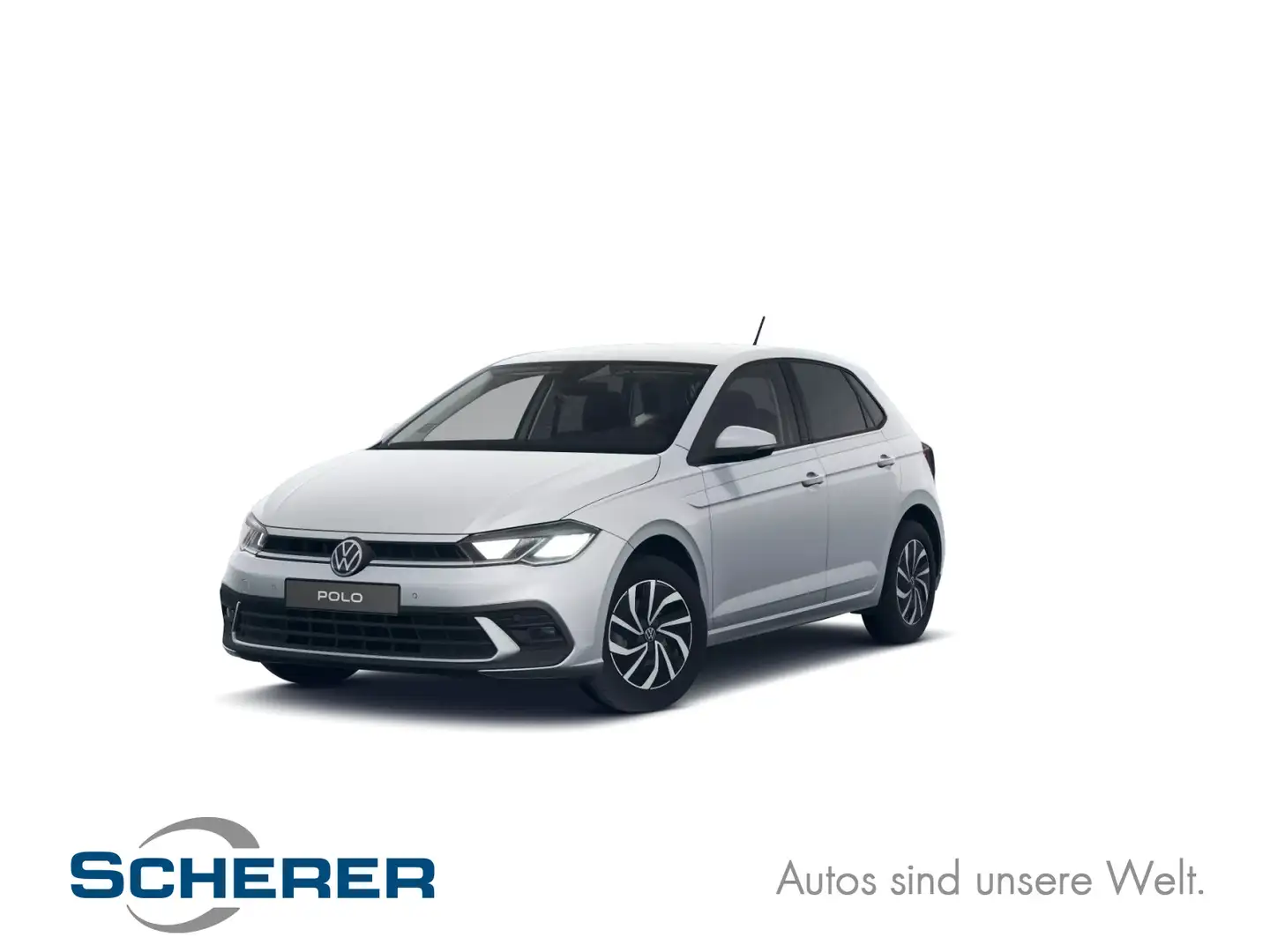 Volkswagen Polo 1,0 TSI Lane Assist/App Connect/LED/u.v.m. Silber - 1