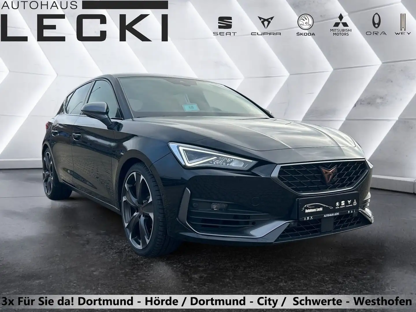 CUPRA Leon VZ 2.0TSI DSG *NAVI+*ACC*KEYLESS*VIRTUAL*KAMERA* Schwarz - 1