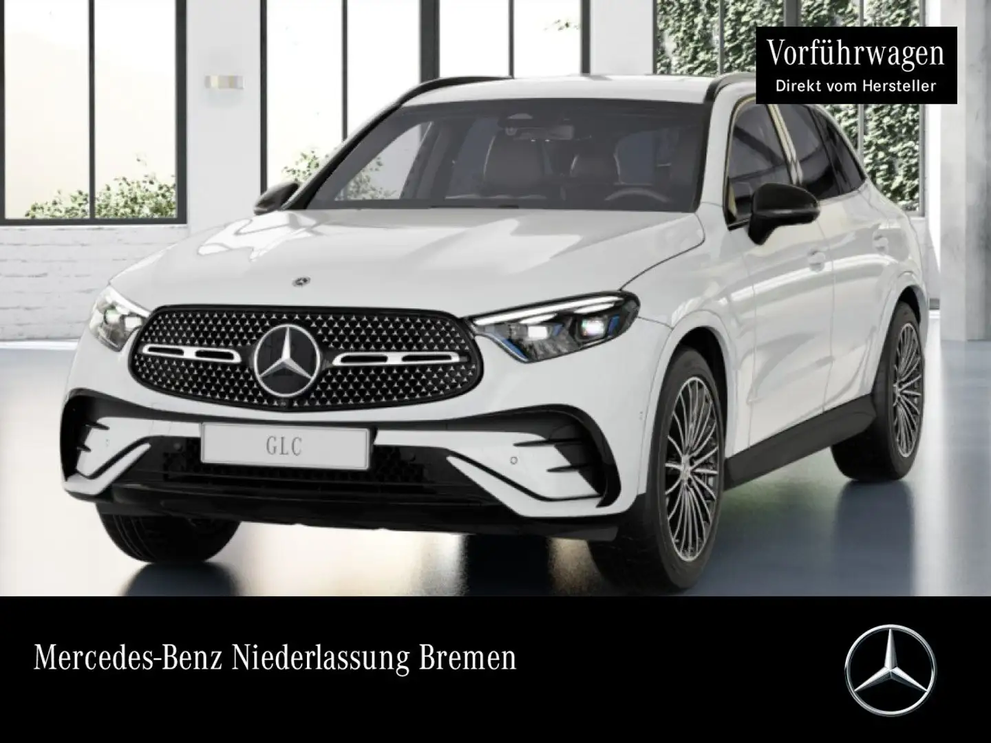 Mercedes-Benz GLC 200 4M AMG+NIGHT+360+AHK+TOTW+KEYLESS+9G Weiß - 1