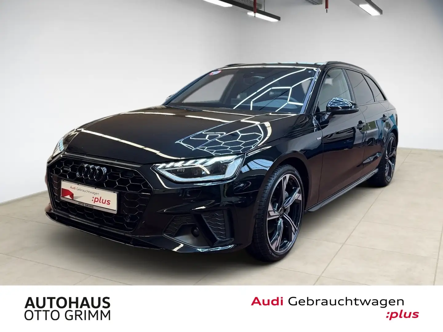Audi A4 Avant 40 TDI quattro S line LEDER Negro - 1