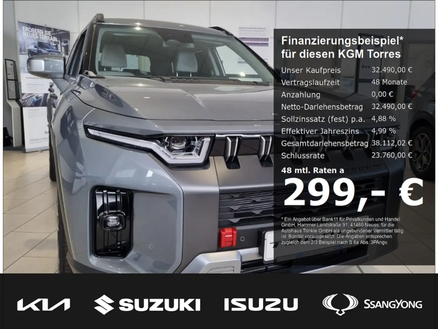 KGM Torres Sapphire T-GDI EU6d 1.5 B163 PSSapphire 6 AT 4WD 2 Grau - 1