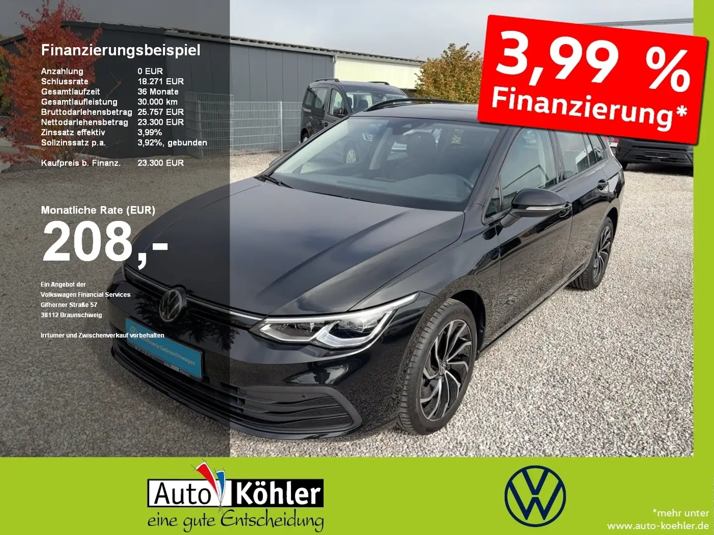 Volkswagen Golf Variant Comfortline TSi CarPlay+Matrix+Pano Schwarz - 1