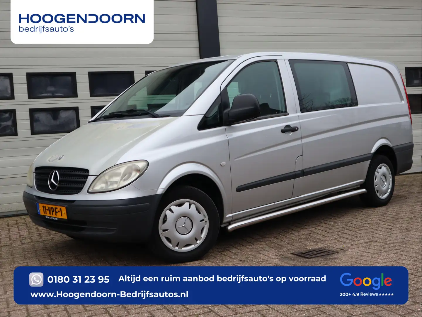 Mercedes-Benz Vito 111 CDI Lang L2 DC 5 Pers. - Airco - Trekhaak Silber - 1