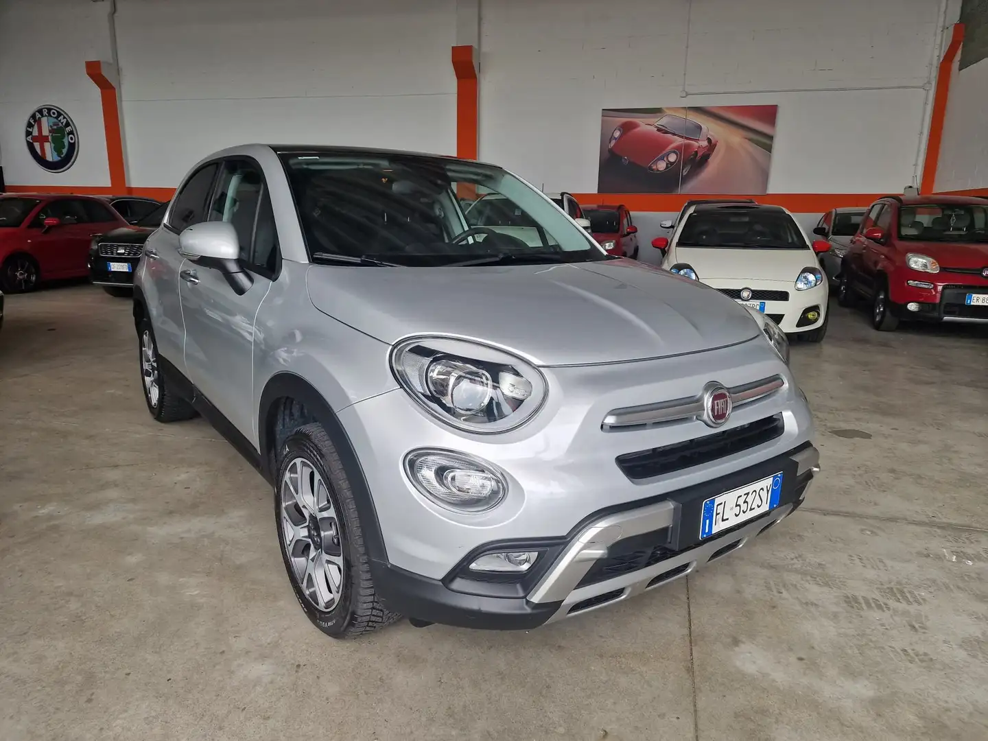 Fiat 500X 500 X 2015 1.4 m-air Cross Plus 4x4 170cv auto Zilver - 1