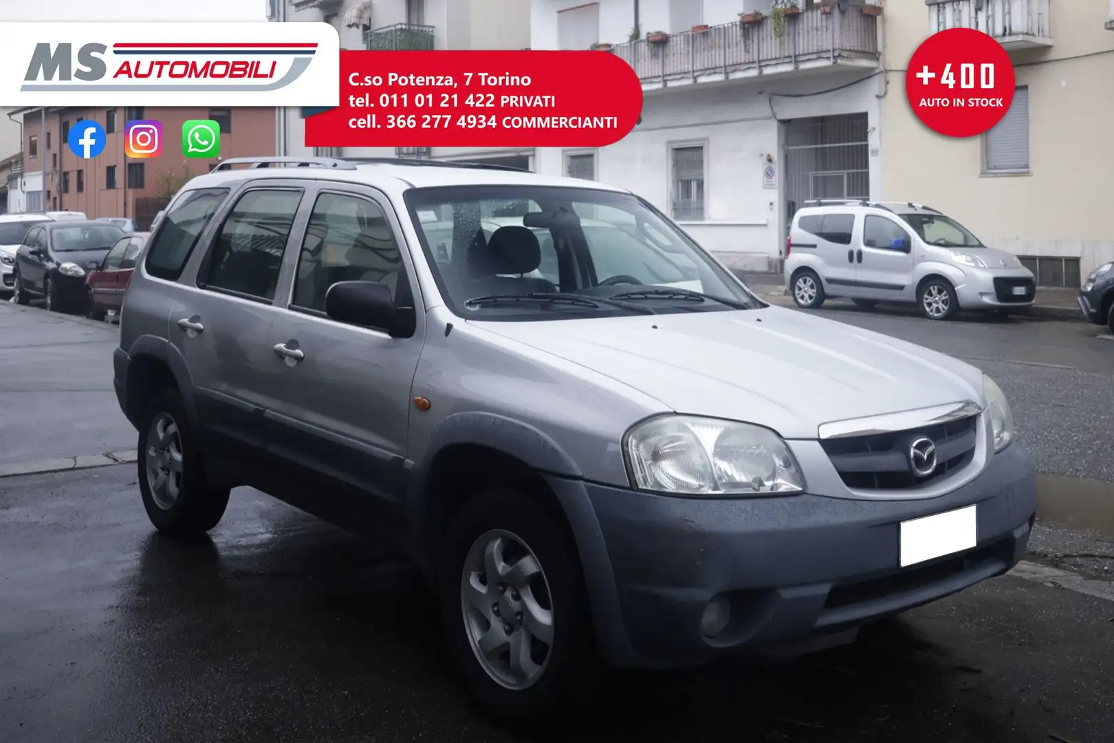 Mazda Tribute Mazda Tribute 2.0i 16V cat BENZINA/GPL Unicopropr Silber - 1