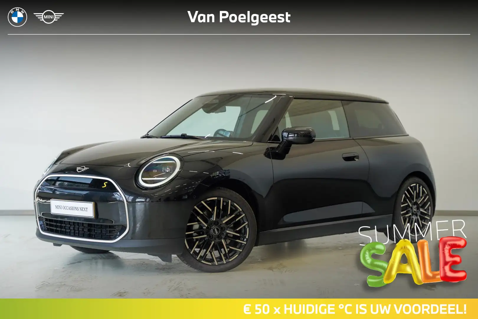 MINI Cooper SE 3-deurs Favoured Pakket M | Summer Sale 50 Zwart - 1
