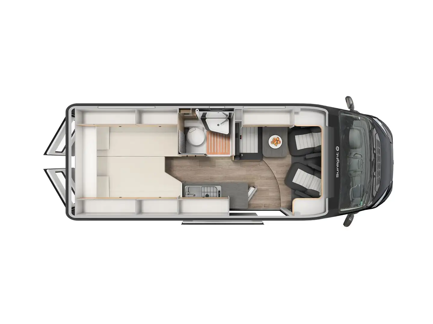 Sunlight Cliff X 640 Voll-LED, Schwenkbad, Faltverd. uvm. Grau - 2