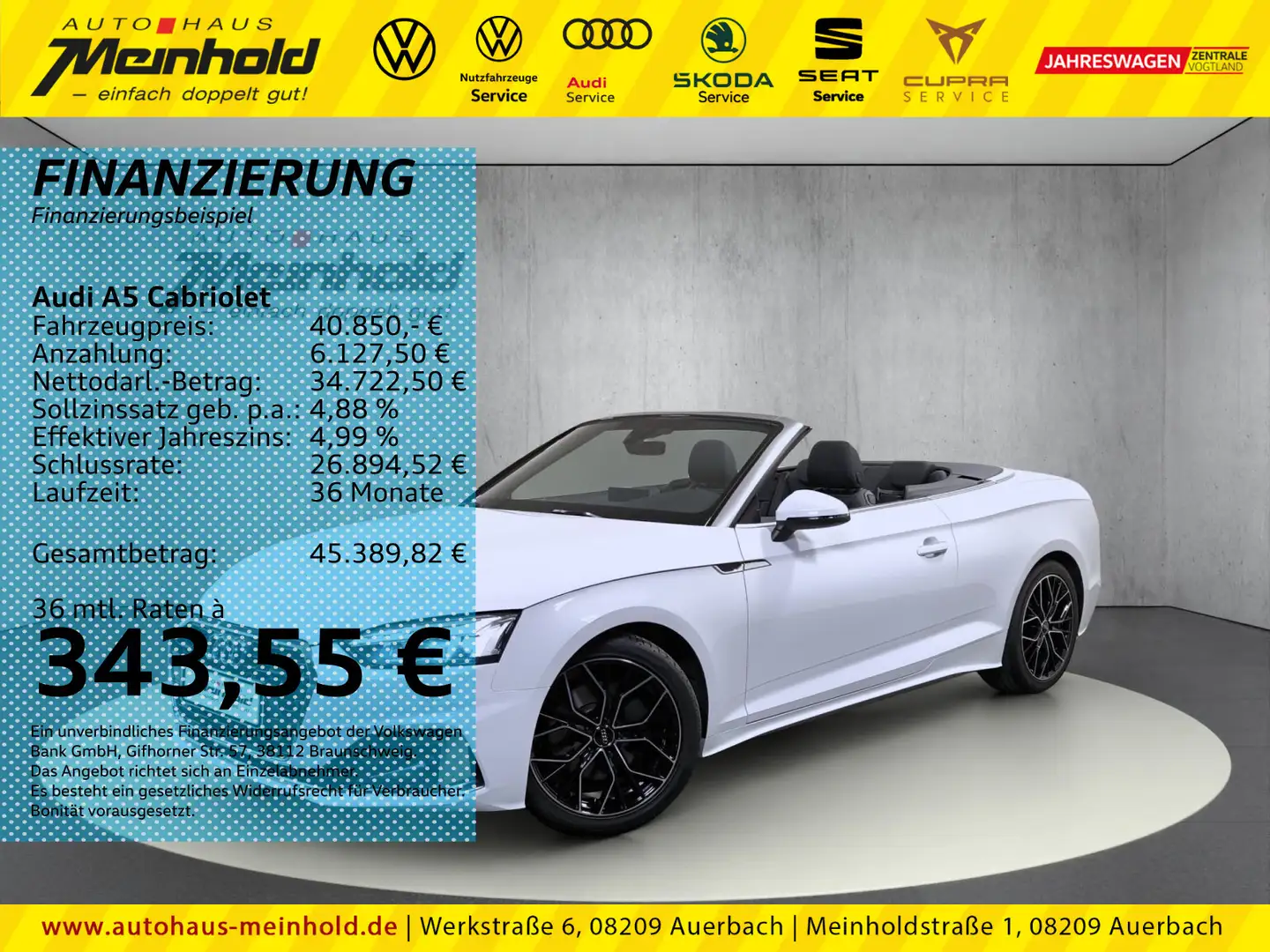 Audi A5 Advanced 40 TFSI S tronic, Kamera Blanc - 1