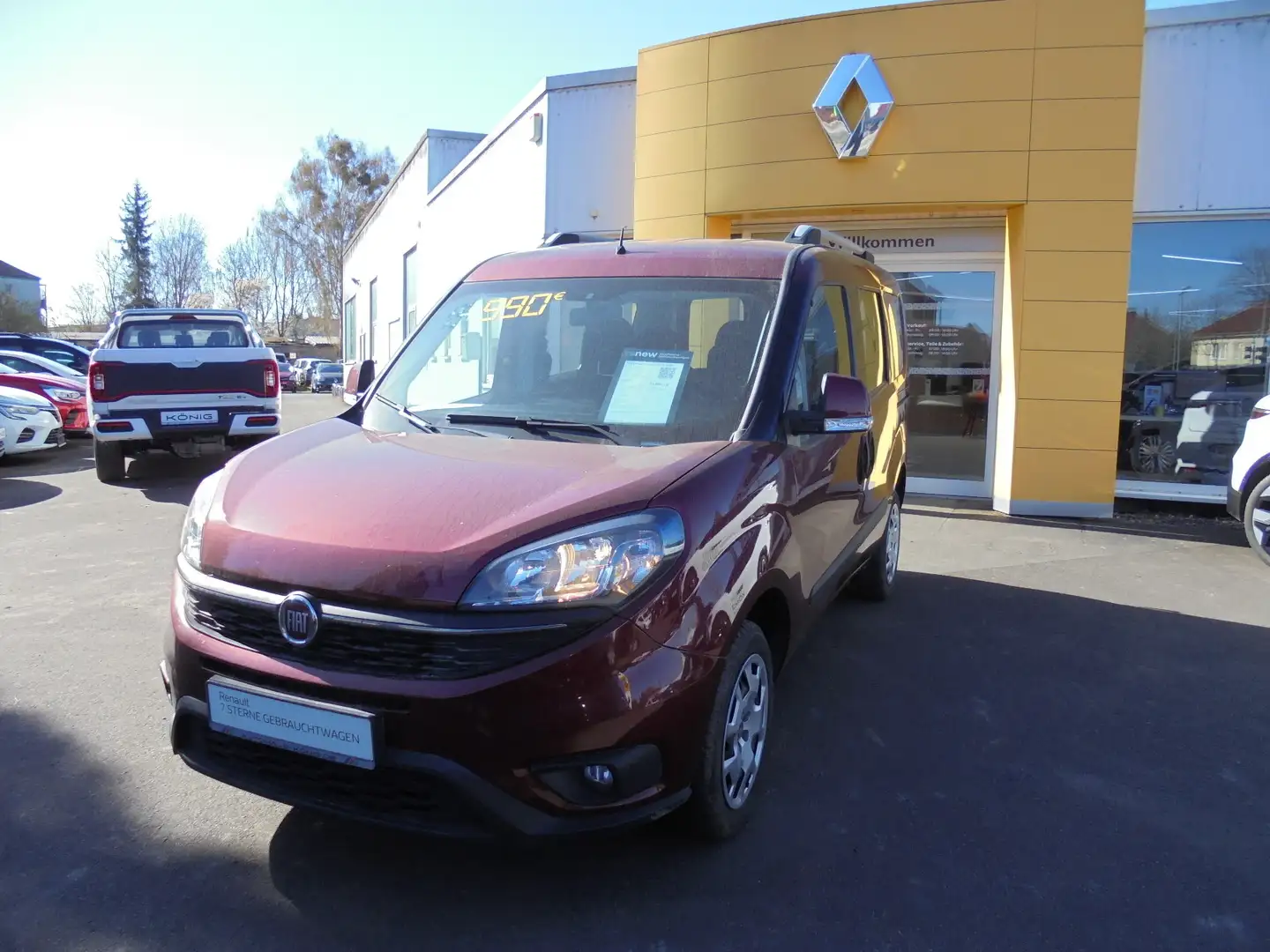 Fiat Doblo Kombi SX 1.4 120PS KLIMA Roşu - 1