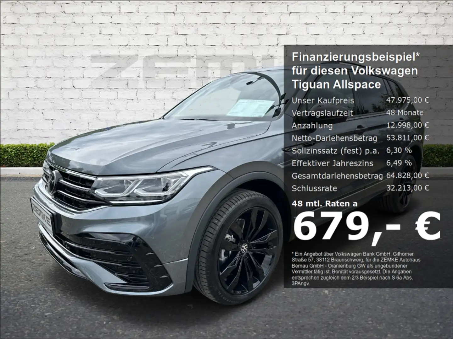 Volkswagen Tiguan Allspace R-Line 2,0 l TSI DSG StandHZG Navi Grigio - 1