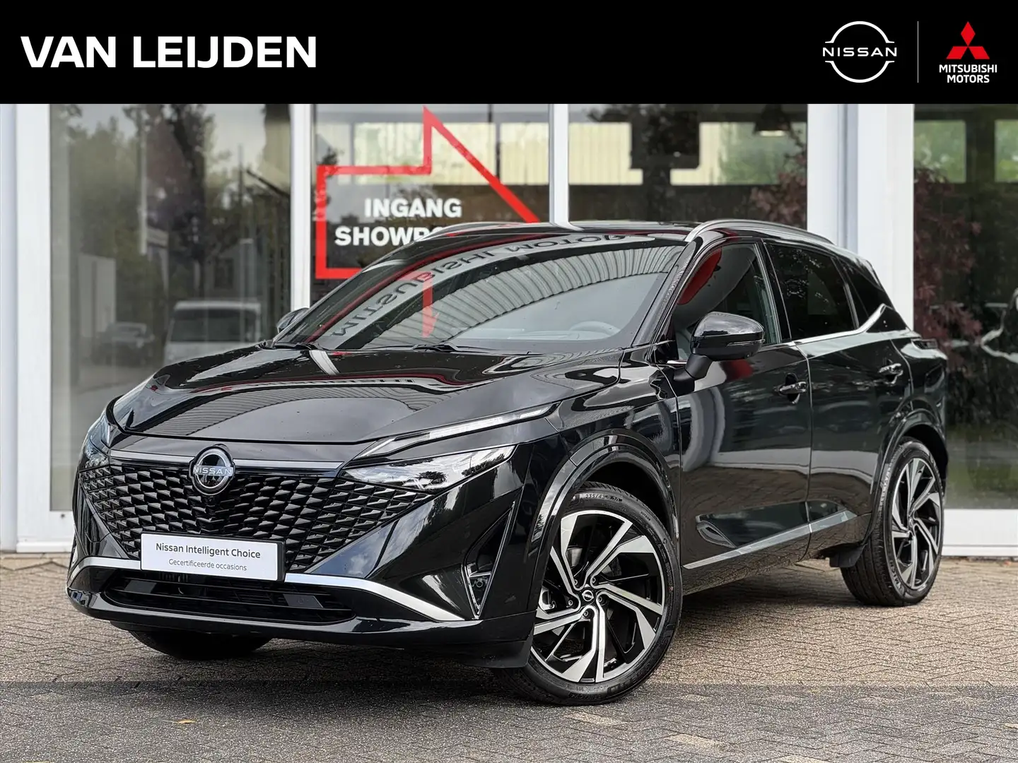 Nissan Qashqai 1.3 Mild-Hybrid 158pk Xtronic Tekna Plus | Leder | Zwart - 1