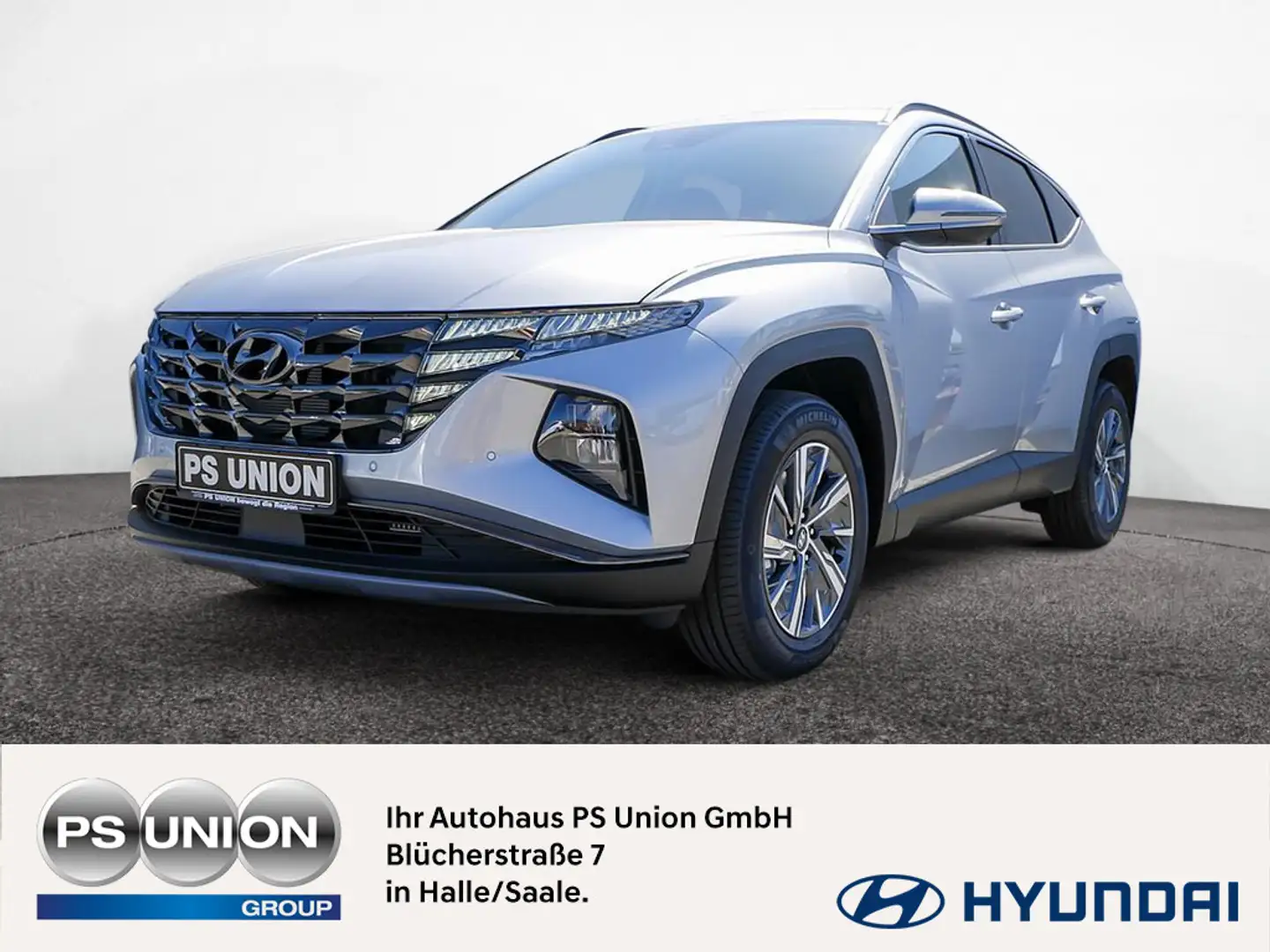 Hyundai TUCSON 1.6 Trend Hybrid 4WD SHZ NAVI ACC LED Zilver - 1