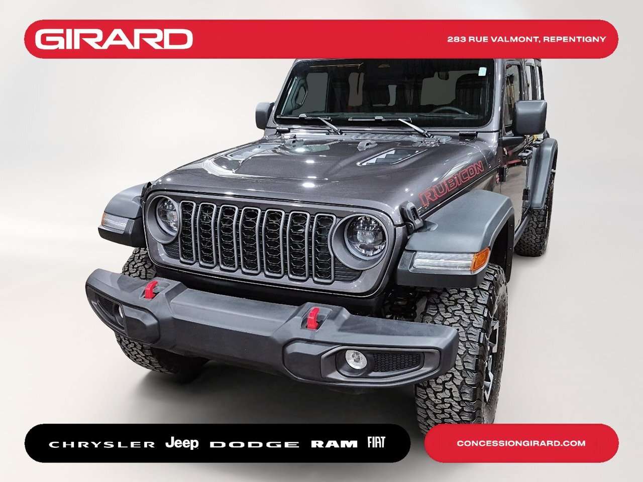 2026 Jeep Wrangler Rubicon **JAMAIS ACCIDENTÉ**DIFF. 4.10**MAGS 17 PO
