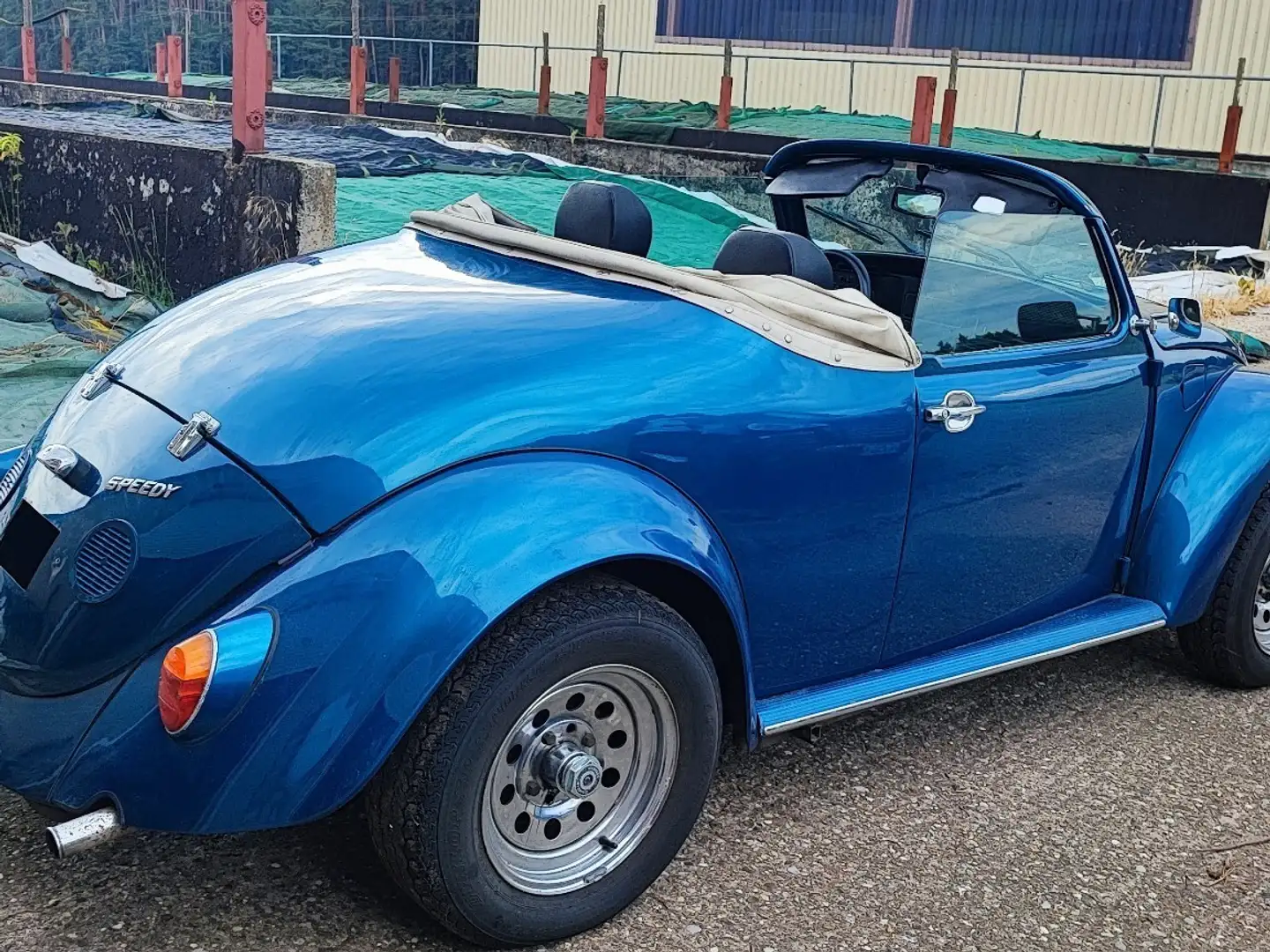 Volkswagen Käfer Cabrio orig. Ostermann Speedster Oldtimer Bleu - 2