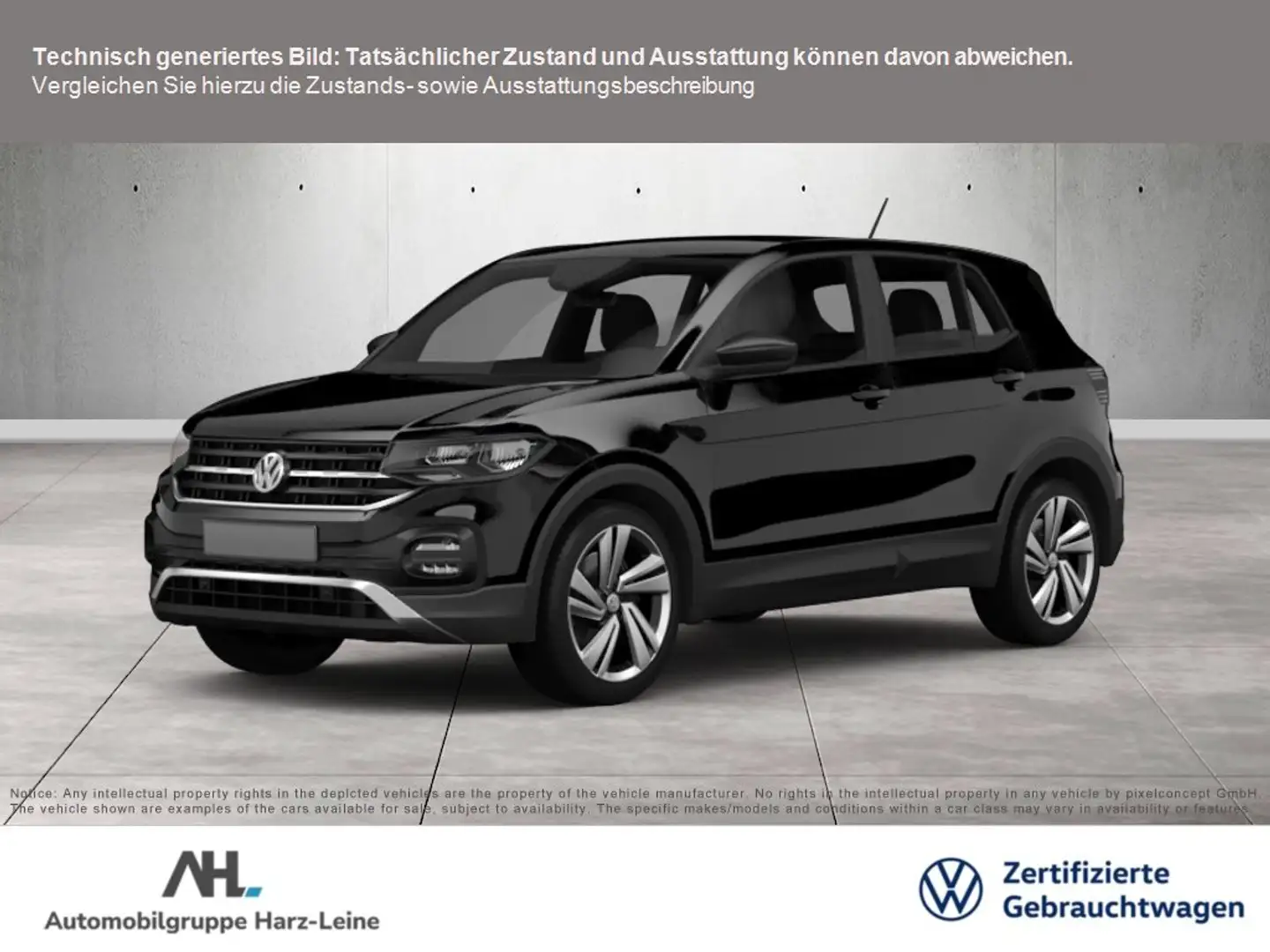 Volkswagen T-Cross 1.5 TSI R-Line DSG LED Navi ACC PDC SHZ Zwart - 1