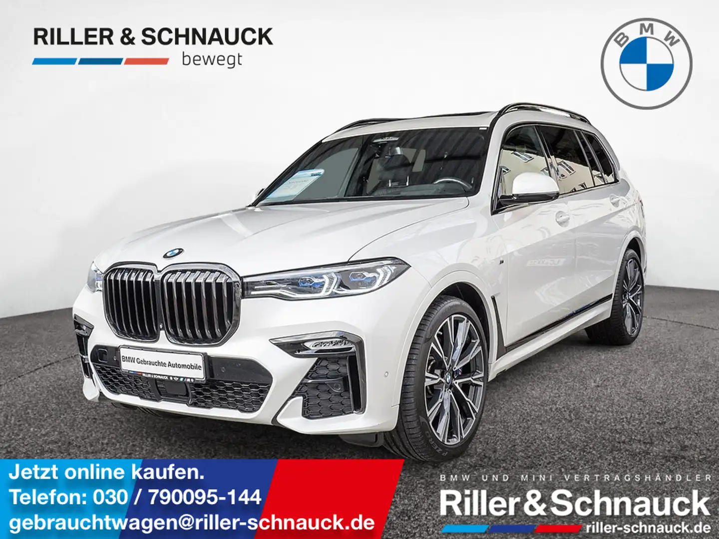 BMW X7 M 50i STANDHZ+SKY-LOUNGE+TV+FOND-ENTERTAIN+ Weiß - 1
