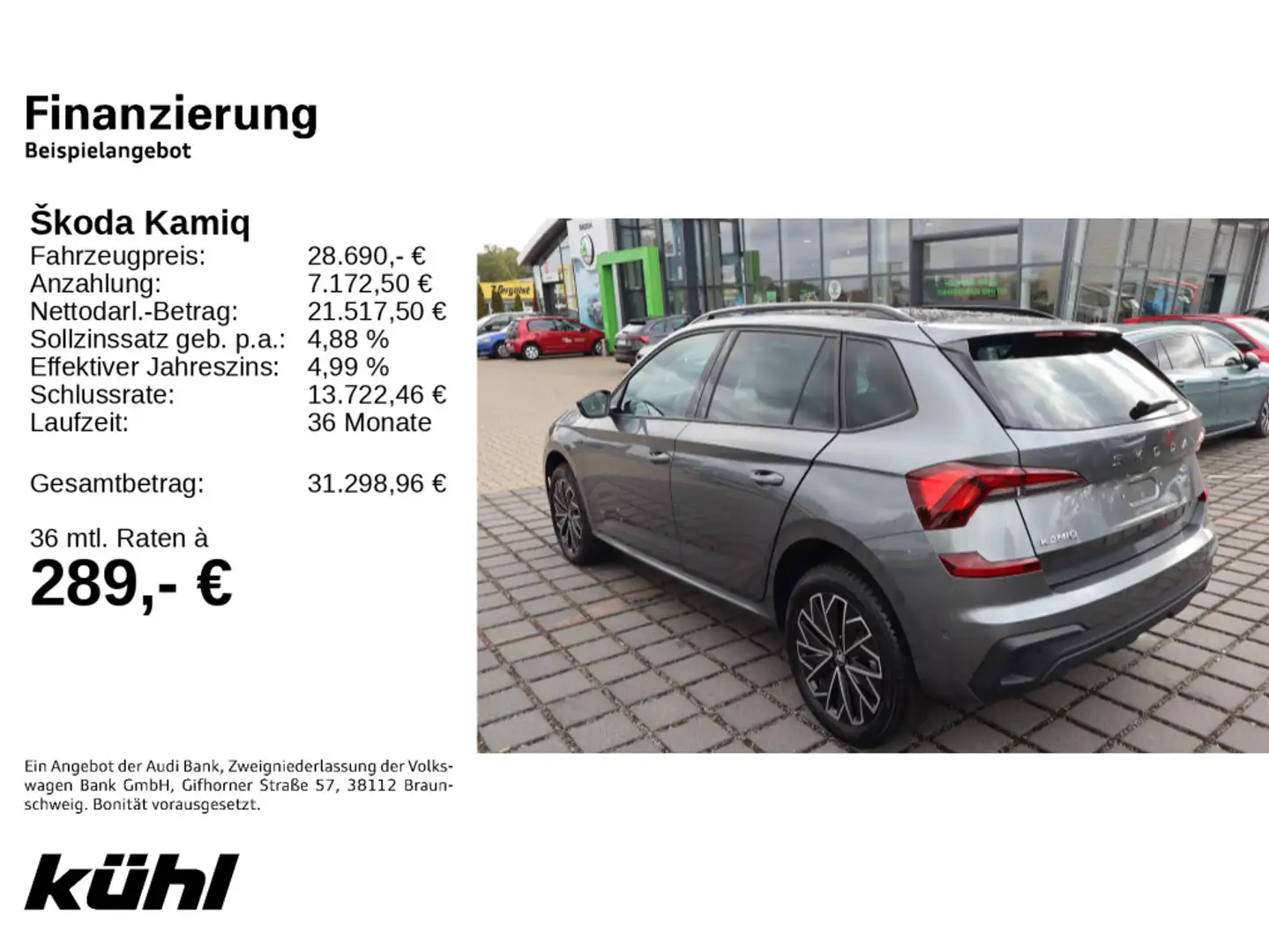 Skoda Kamiq 1.5 TSI DSG Selection Grau - 2