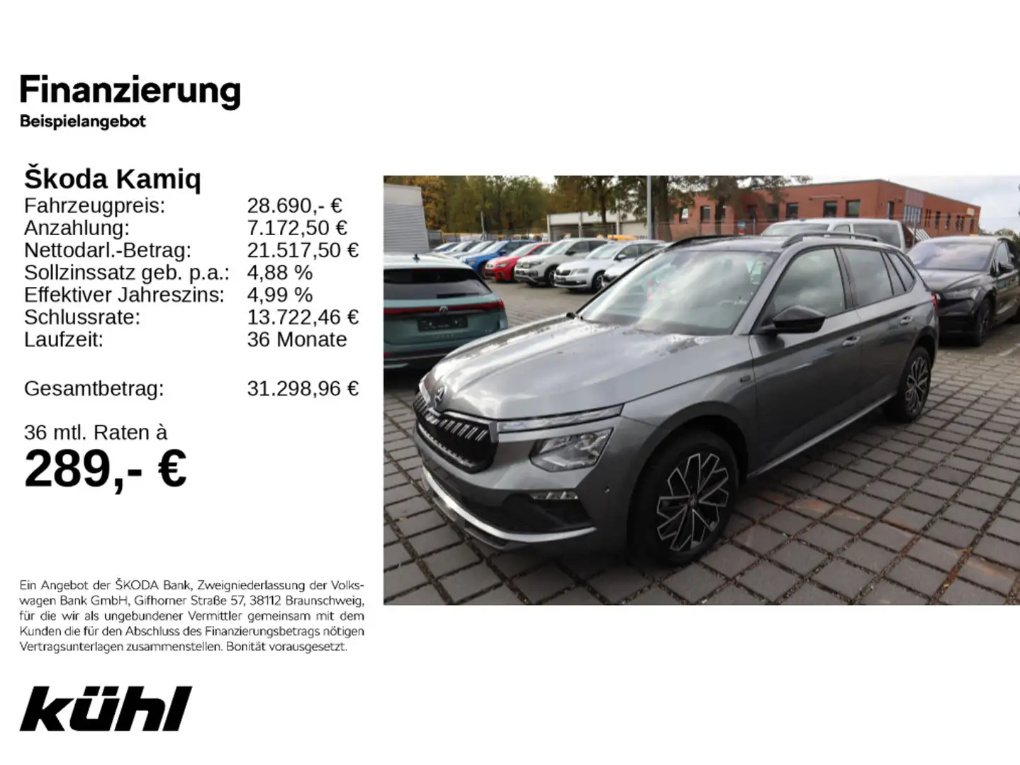 Skoda Kamiq 1.5 TSI DSG Selection Grau - 1