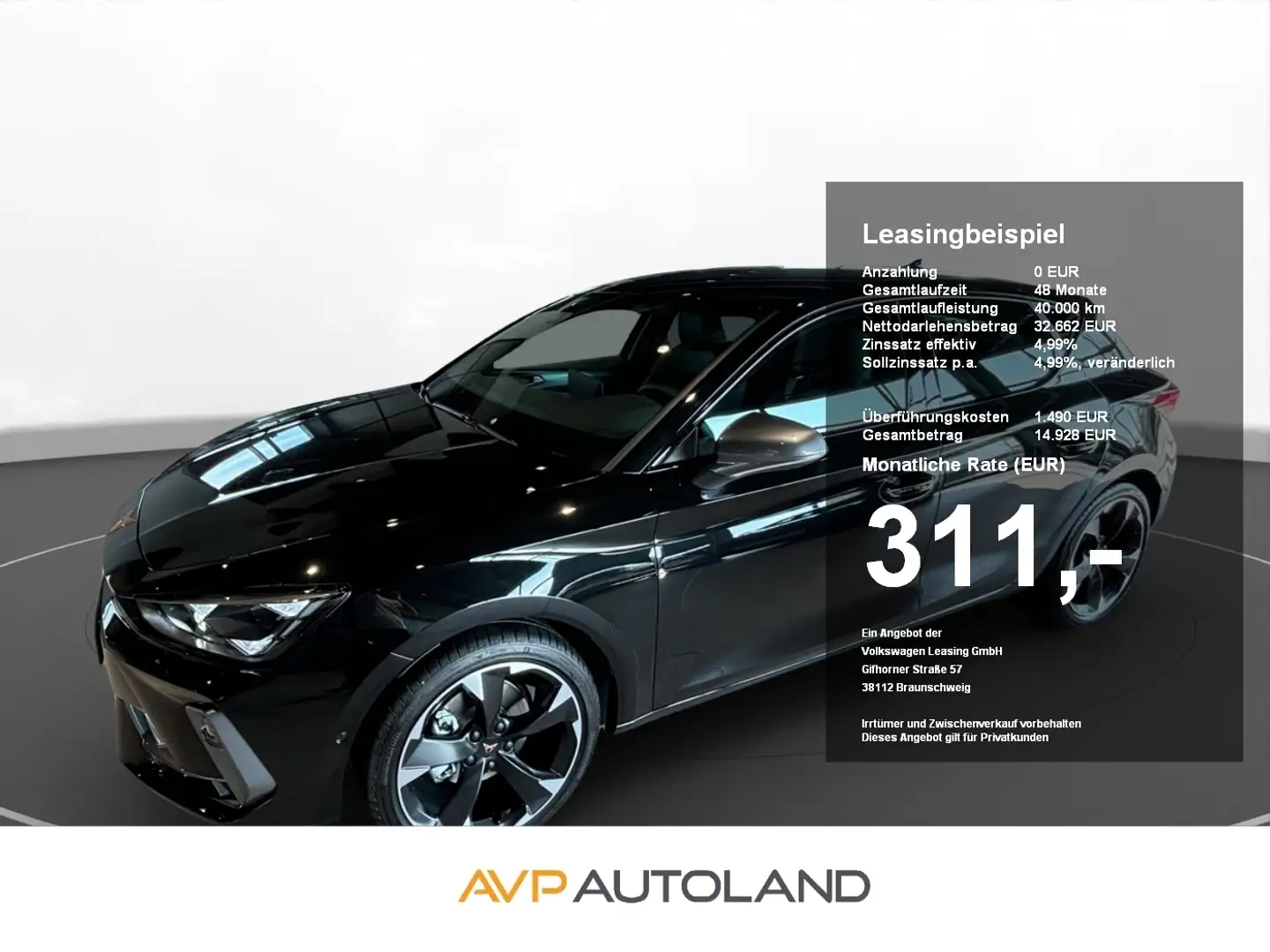 CUPRA Leon 1.5 eTSI DSG | AHK | ACC | NAVI | LED | Schwarz - 1