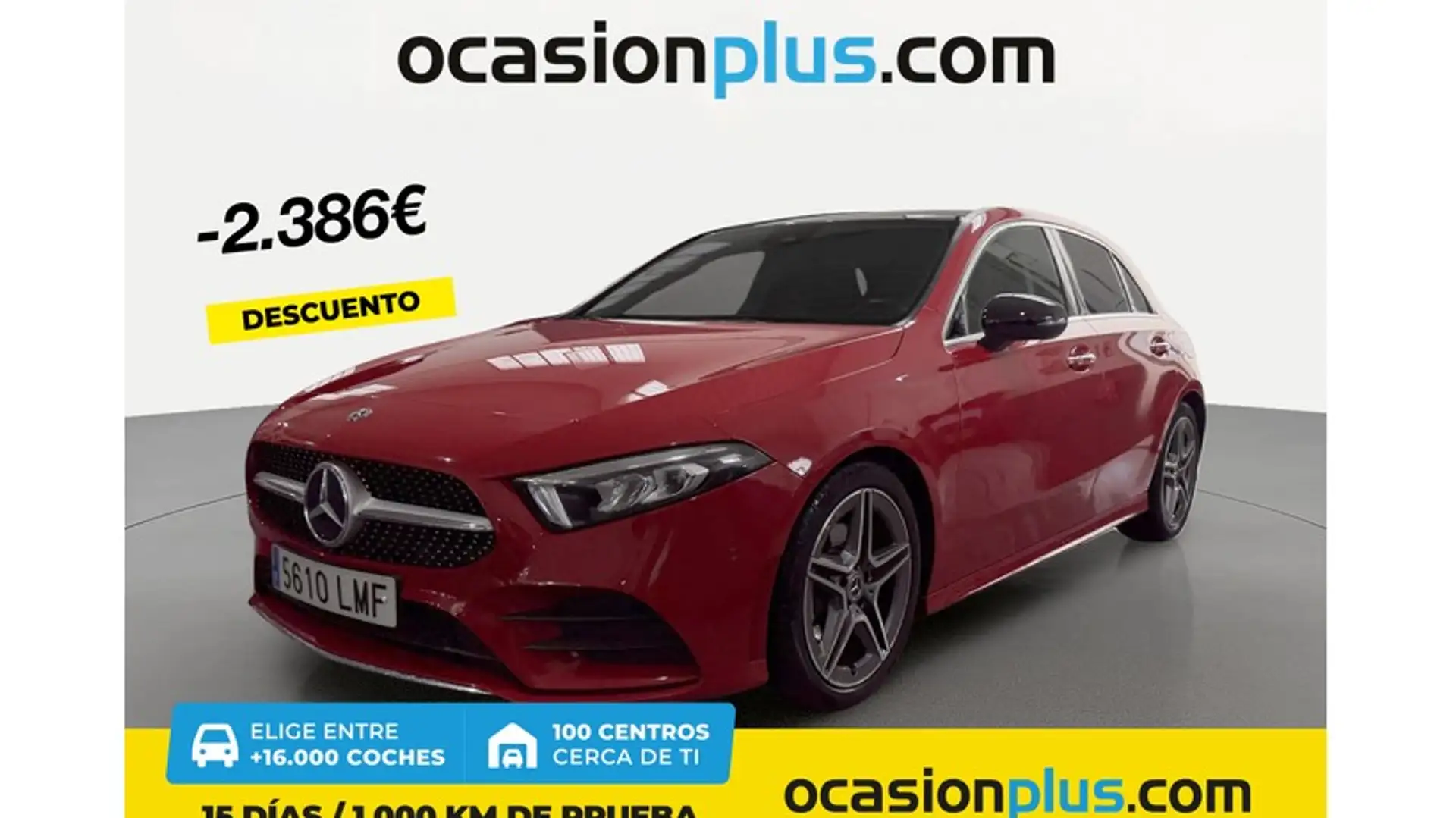 Mercedes-Benz A 180 180d 7G-DCT Rojo - 1