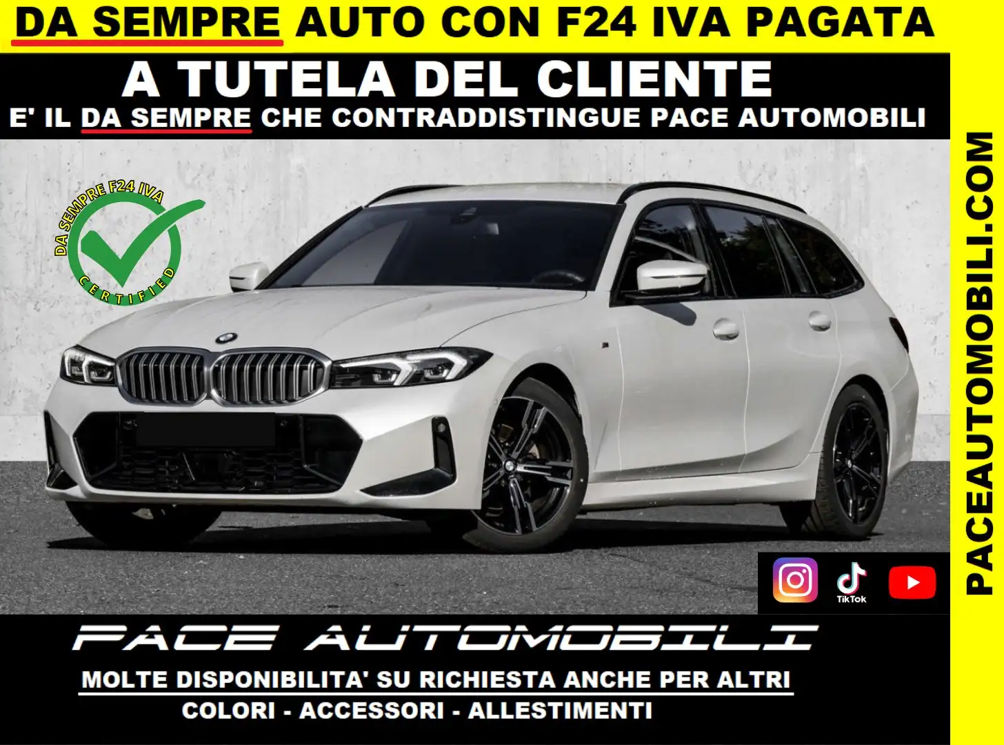 BMW 320 D M SPORT M-SPORT MSPORT LED KAMERA BLACK PACK Bianco - 1