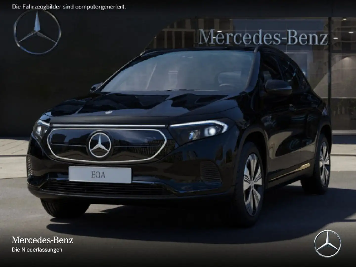 Mercedes-Benz EQA 250 PROG+NIGHT+ADVANCED+AHK+KAMERA+SPUR Schwarz - 2
