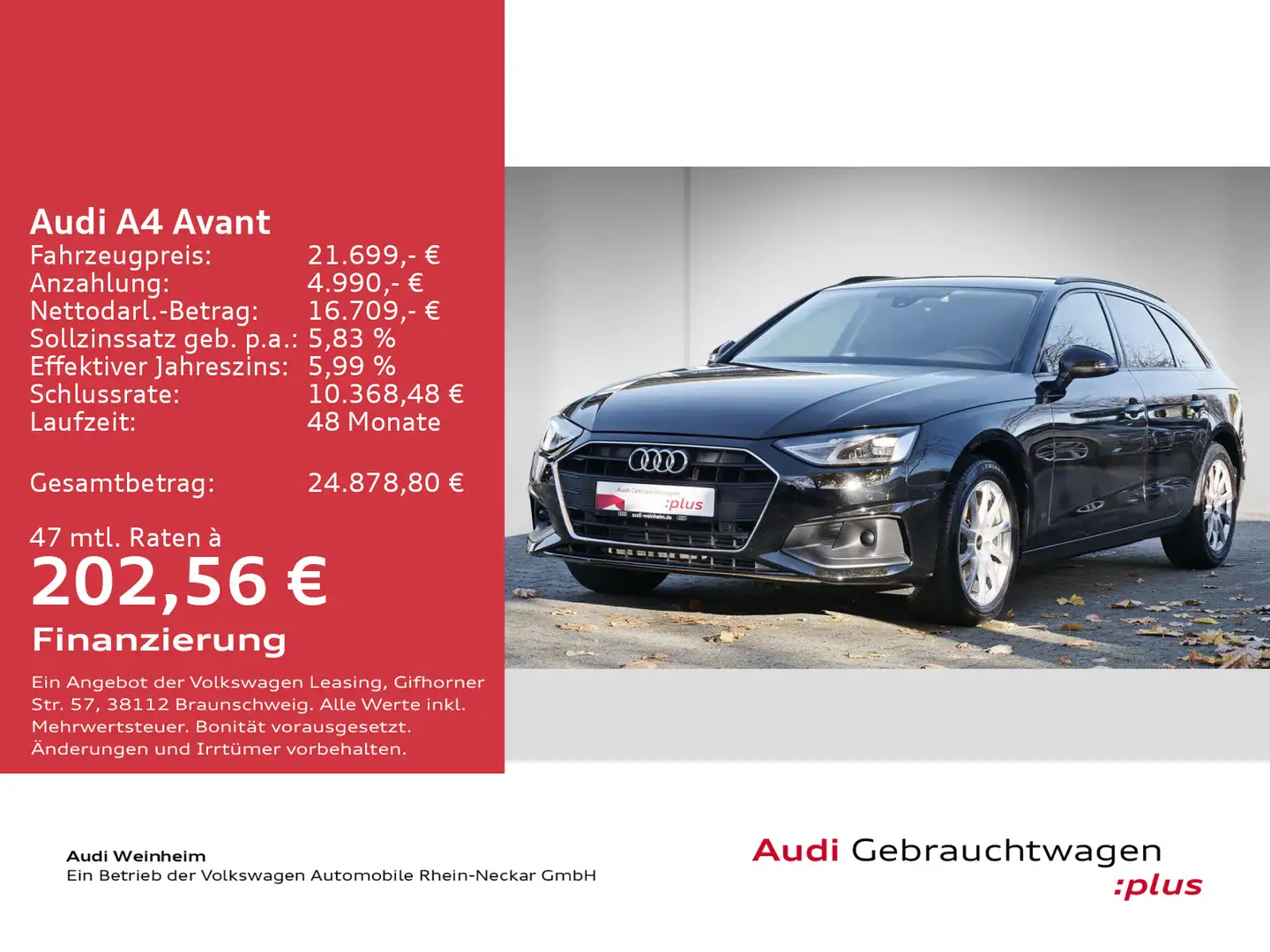 Audi A4 35 TFSI S-tronic LED Navi Einparkhilfe Schwarz - 2