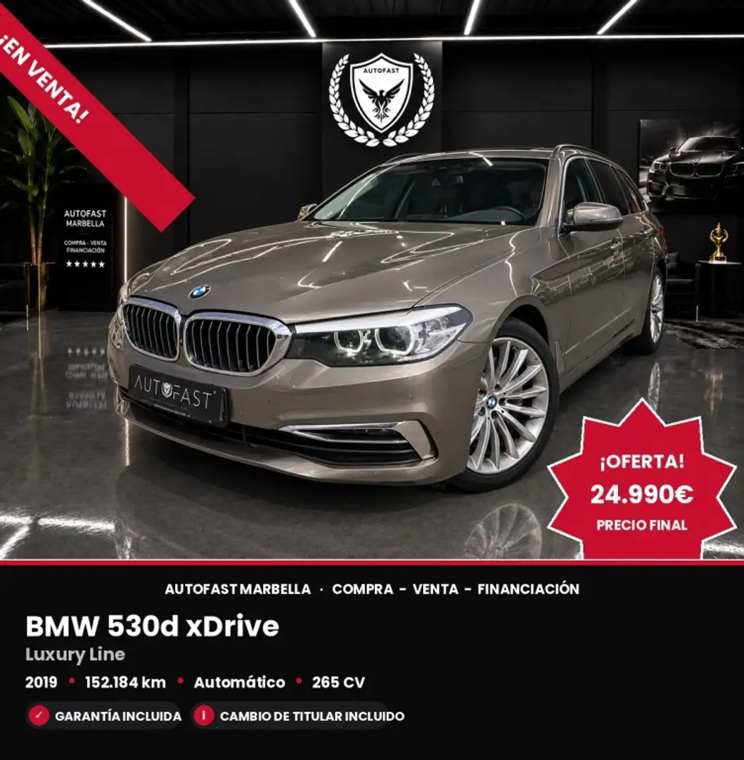 BMW 530 530dA Touring xDrive Gris - 1