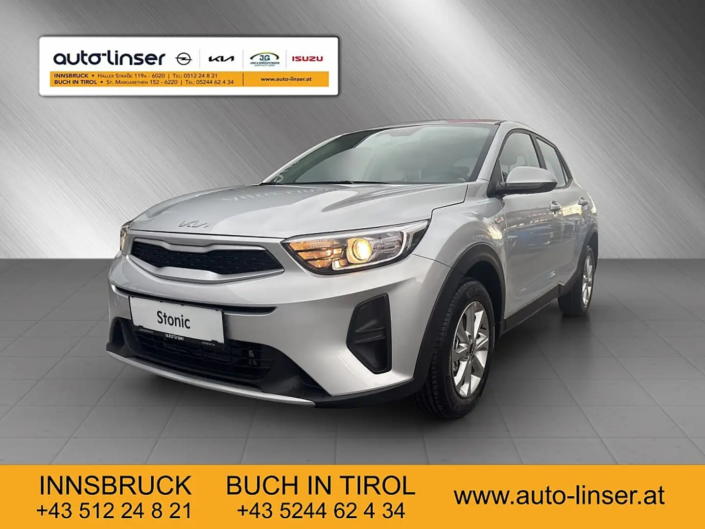 Kia Stonic 1,0 TGDI GPF ISG Titan Silber - 1