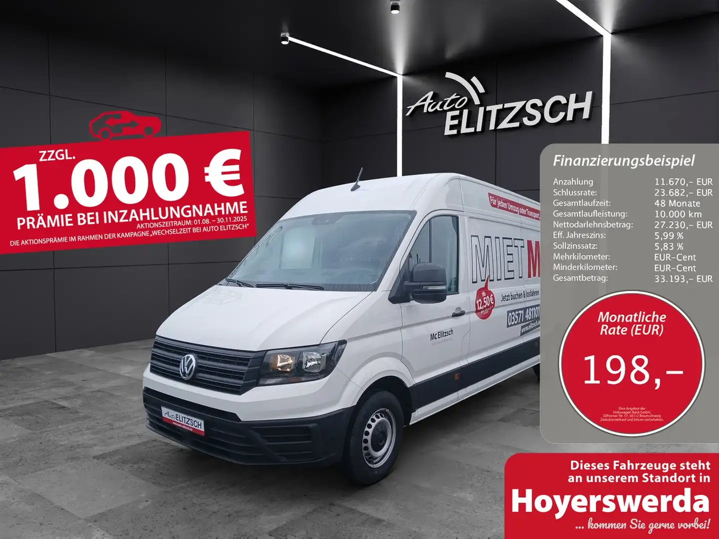 Volkswagen Crafter Kasten 35 LR HD Klima DAB GRA RFK Weiß - 1