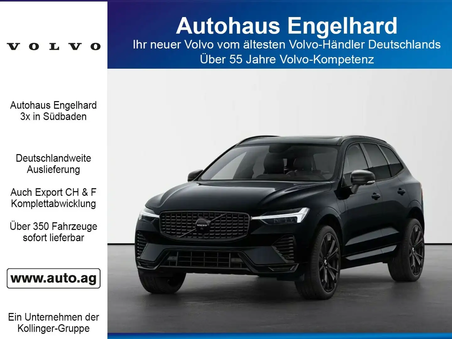 Volvo XC60 T6 PLUS BLACK EDITION HYBRID MY25 Schwarz - 1