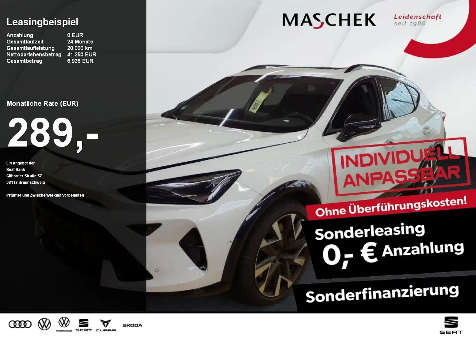 CUPRA Formentor VZ 2.0 TSI Pano AHK Matrix 360°View Navi Weiß - 1