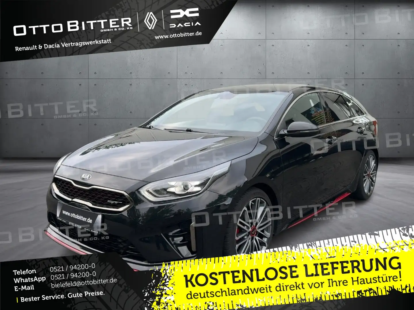 Kia ProCeed / pro_cee'd 1.6 T-GDI DCT GT  AUTOMATIK JBL-SOUND/AHK Zwart - 1
