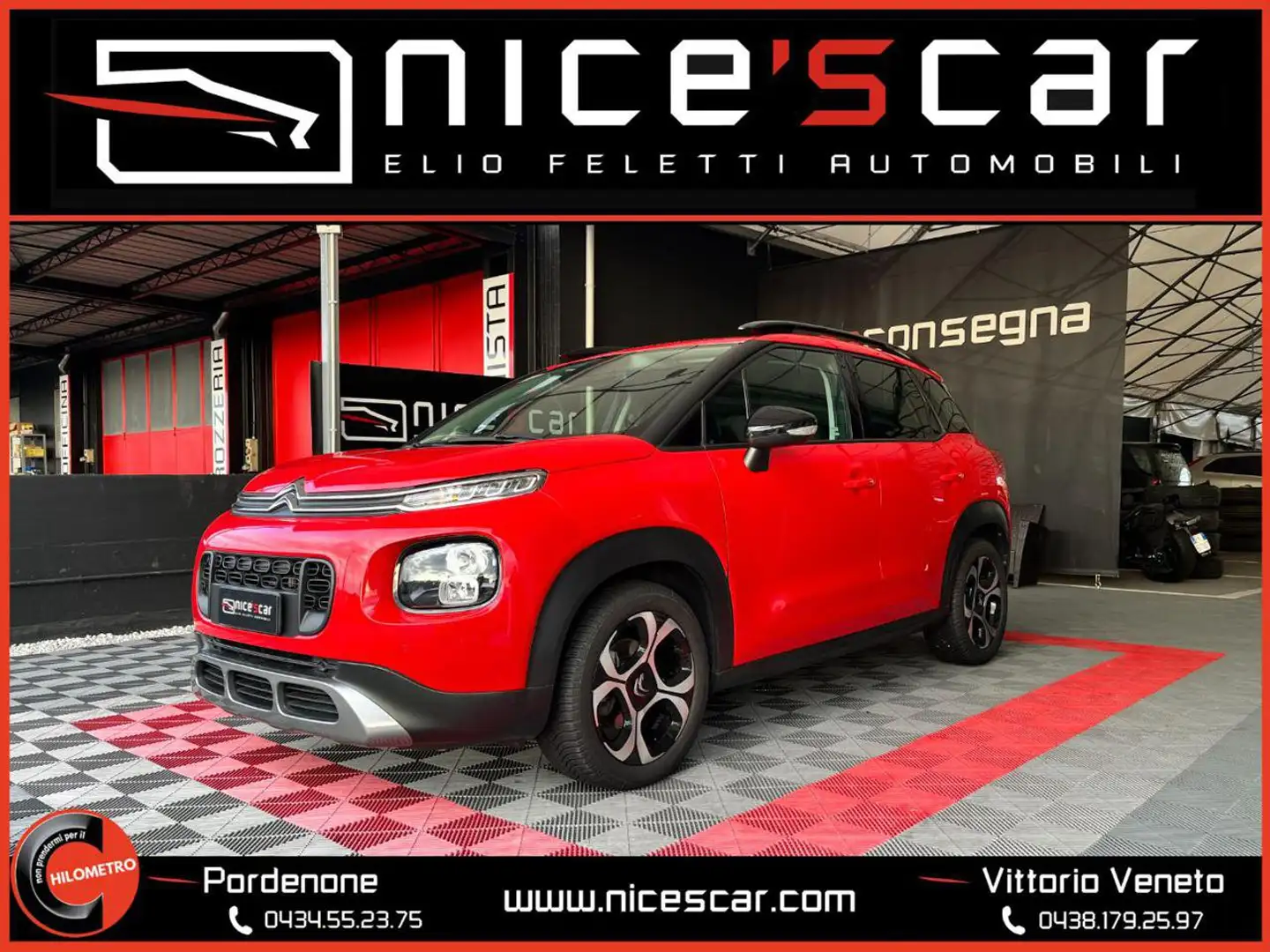 Citroen C3 Aircross PureTech 100 Shine *NAVIGATORE SATELLITARE* Rosso - 1