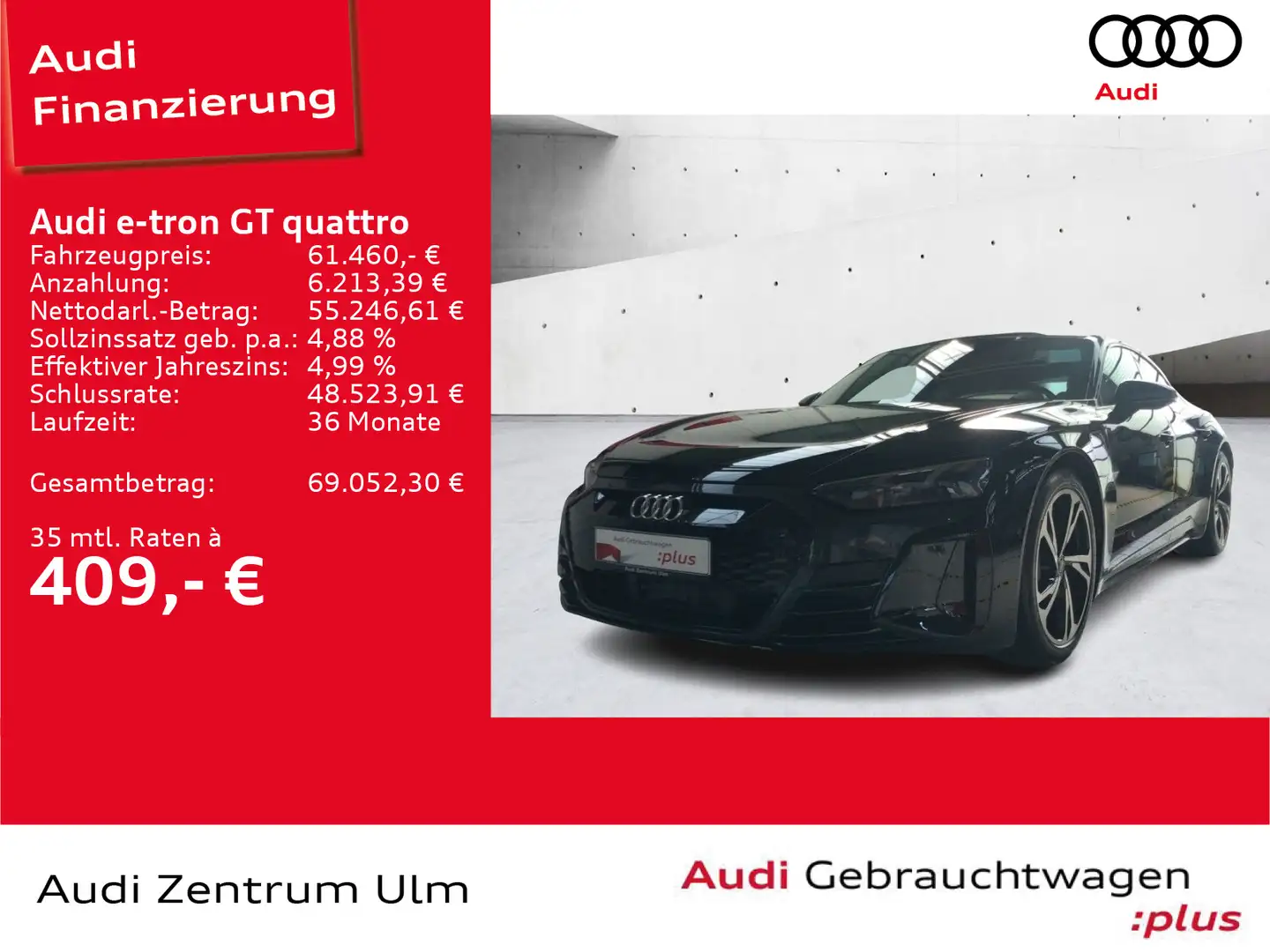 Audi e-tron GT ACC B&O CARBON DYNAMIKP. PANO Schwarz - 1