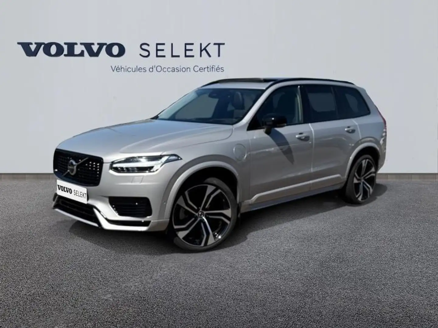 Volvo XC90 T8 AWD 310 + 145ch Ultimate Style Chrome Geartroni Argent - 1