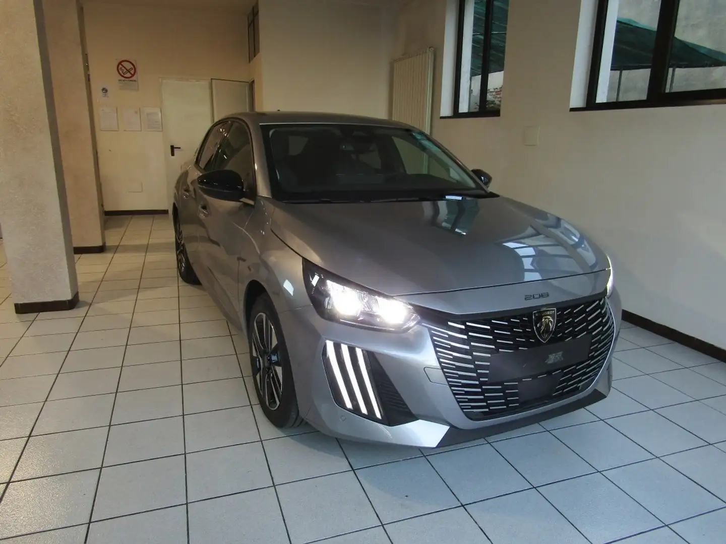 Peugeot 208 208  hybrid Allure 110cv e-dcs 6 GARANZIA 8 ANNI Gris - 1