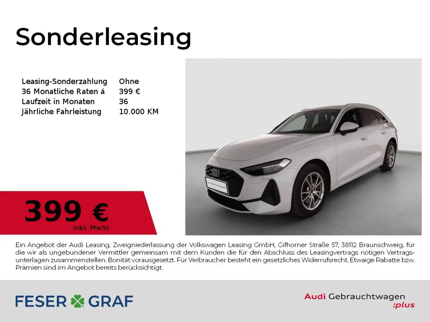 Audi A5 Avant TDI ACC B&O LED Leder Navi RüKa Tech Weiß - 1