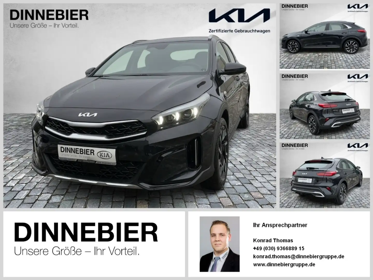 Kia XCeed 1.5T Vision LED+Navigation+Kamera+SHZ Schwarz - 1