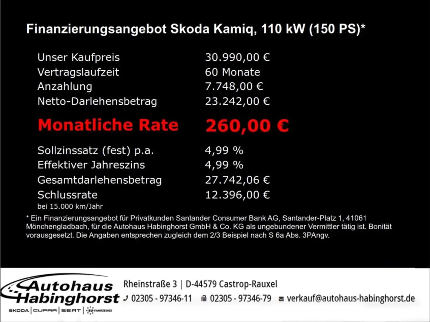 Skoda Kamiq 1.5 TSI DSG Monte Carlo Ahk Pano PDC Shz FullLink Weiß - 2